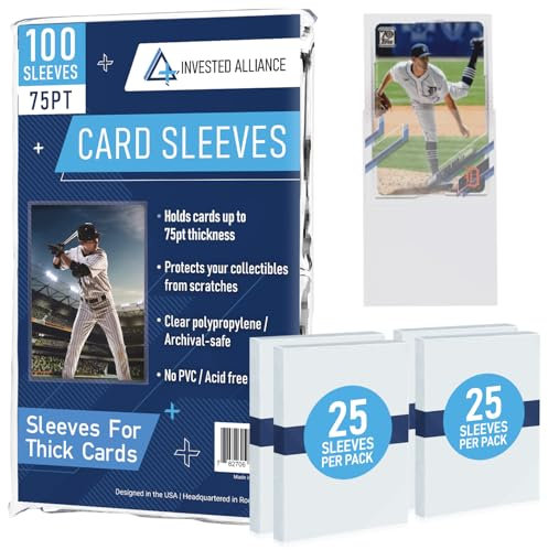 Premium Penny Sleeves for Trading Cards | Soft Trading Card Sleeves for Baseball Cards, Ultra Clear Plastic Pro Sports Card Sleeve, Football, MTG Collector Sleeve (Standard + Thick Options Available)