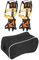 WBTY Stiefel Steigeisen Klettern Eisgerät 24×13×11 Tragbarer Outdoor-Sport 10-Zahn-Schneesteigeisen Rutschfester Eisgreifer