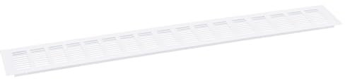 uxcell Air Vents Cover, 1Pcs 700 x 100mm - Aluminum Alloy Mesh Air Return Vent Cover, Rectangle Louvered Ventilation Grille for Shoe Cabinet Wardrobe (White)