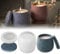 YeahBoom Moldes de Silicona para Tarros de Velas,Molde de silicona para velas,Velas de Silicona con Tapa,Candelabro Moldes de Silicona,moldes de silicona para hormigón, yeso, velas DIY, jarrón, maceta