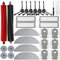HoHumoca Zubehör für Roborock S8 MaxV Ultra, Ersatzteil Set für Roborock S8 MaxV Ultra, 2 Gummibürsten 6 Staubbeutel 4 Hepa-Filter 4 Wischtuch 4 Kantenwischmop 6 Seitenbürsten