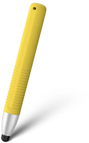 Penna stilo adatta ai bambini per touch screen, penna stilo per tablet compatibile con iPad/Fire/Kindle/iPhone/Android tutti i tablet e i telefoni (giallo)