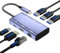USB C to HDMI Adapter, USB 3.0 Laptop Docking Station, 6 in 1 USB C Docking Station with HDMI/Ethernet/PD/USB 3.0