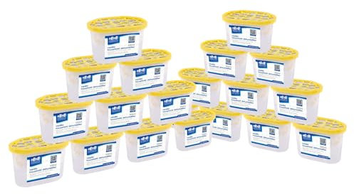 Harbour Housewares Dehumidifier 500ml Pack of 20 - Vanilla - Interior Condensation Moisture Remover Mildew Absorber for Damp, Mould, Kitchen, Caravan, Car, Home, Bedroom, Wardrobe, Garage, Basement