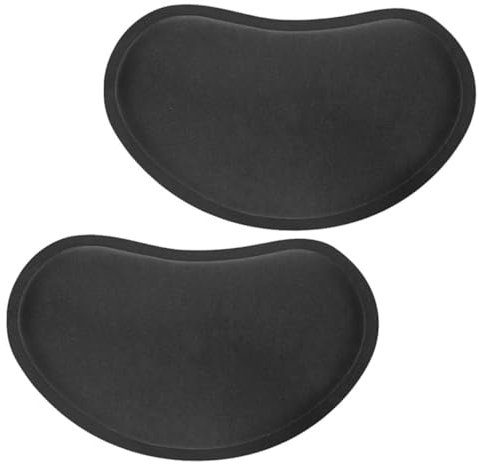 SHINEOFI 2st -handgelenkpolster Handgelenk Guard Schnallenhandschuhe Schlüsselanhänger-anhänger Menschliche Klaviatur Computermaus Mauspad Münzhandschuhe Black