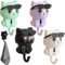 4 Stück Schlüsselhaken, Selbstklebende Kleiderhaken Niedliche Cartoon Katze Schlüsselhaken, Selbstklebende Wandhaken Kreativ Niedliche Wandhaken Cat Key Hook für Kleidung Schlüssel Schmuck
