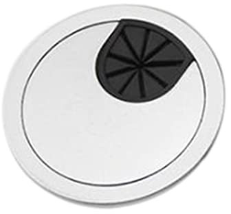 Pasacables Escritorio,Pasacables Mesa 1 unids Escritorio Alambre de alambre Cubierta Base Ordenador Gromet Table Table Outlet Outlet Surface Line Caja Muebles Muebles Hardwar(Sand Silver,35mm)