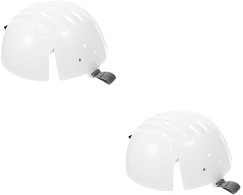 MUCKLILY 2 Stück schützender Hut Mütze Einfügen Baseball Arbeitsschutzkappe Schutzkappe für den Arbeitsschutz universeller Anstoßkappeneinsatz Anstoßkappeneinlagen Sport Weiß