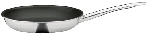 Spring Brigade Ultimate Bratpfanne 28 cm | Edelstahlpfanne, natürlicher Antihafteffekt, kratzfest, metallwendergeeignet, backofenfest, alle Herdarten