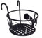 ZYHAOYAN 3 Piezas Jardineras De Metal para Exterior, Jardineras Colgantes para Ventanas, Hierro Engrosado, Fuerte Soporte De Carga, Adecuado para Terraza Balcón Porche(Black,One)