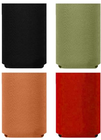 WUSJCOF 4er-Pack rutschfeste Neopren-Standard-Dosenhüllen Isolierhüllen Kühlerhalter Bierflaschenhüllen (16 oz)