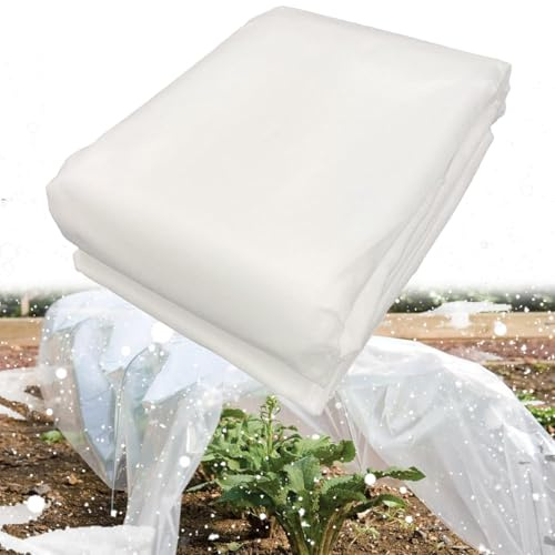 Bavooty Garden Fleece Frost Protection,3mx5m Antifreeze Cloth,Winter Plant Frost Protection Blanket Covers,Non-Woven Fabric Cover Frost ProtectionTear for Seeds,Cuttings,Vegetable