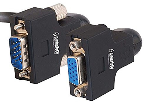 C2G 15M 270 Degree Rotating UXGA VGA Male to VGA Female Monitor Extension Cable