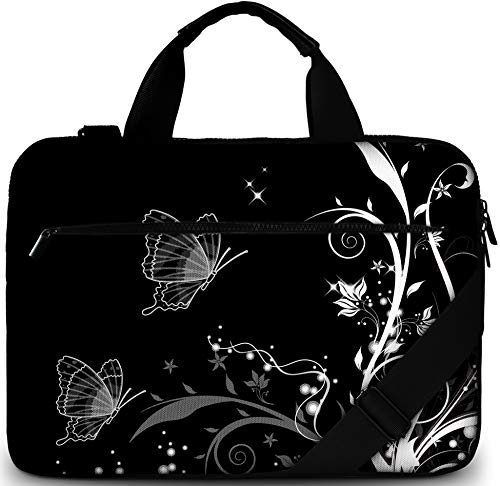 Sidorenko Sacoche Ordinateur 17/17.3 Pouces - Sac Ordinateur Moderne en Toile I Ordinateur Portable de Haute Qualité I Pochette Ordinateur Étanche à l'eau et à la Saleté avec