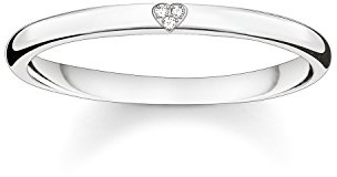 THOMAS SABO Damen-Ring 925 Sterling Silber Diamant Pavè weiß Gr. 52 (16.6) D_TR0016-725-14-52