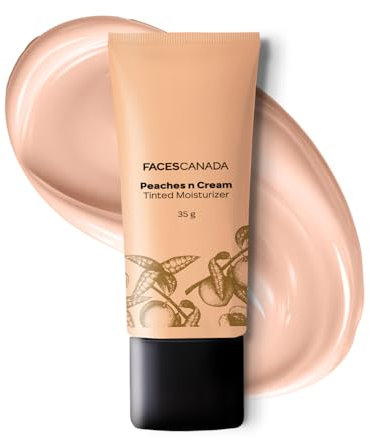 FACES CANADA Peaches N Cream Getönte Feuchtigkeitscreme – Light 01, 35 g | Soft Peachy, Natural Glow | leicht getönte BB-Creme | nicht ölige, leichte Gel-Formel | lässt sich leicht mischen, geeignet