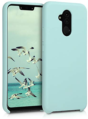 kwmobile Hülle kompatibel mit Huawei Mate 20 Lite Hülle - Silikon Handy Case - Handyhülle weiche Oberfläche - kabelloses Laden - Mintgrün matt