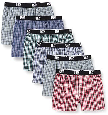 Lower East American Boxershorts Herren 10 Pack I 6 Pack aus 100% Baumwolle I Unterwäsche Herren, Unterhosen für Männer