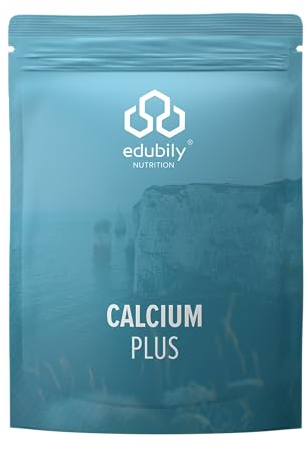 edubily nutrition® Calcium plus mit Kalium & Glycin. Basen Mineral Mischung mit Calcium- & Kaliumkomplex. Ohne Süßstoff mit Glycin und natürlichem Aroma. Laborgeprüft. 480 g