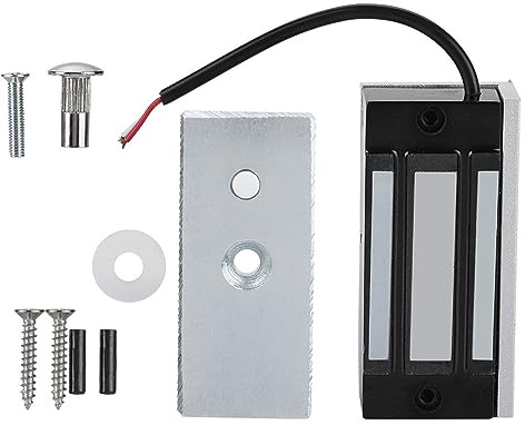 Serrure électromagnétique en métal DC24V Mini serrure électromagnétique serrure de porte magnétique électronique 60KG serrure d'alimentation pour magasin de bureau à domicile
