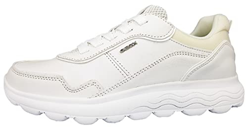 Geox Mädchen D Spherica Sneakers, Weiß, 36 EU