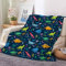 Dinosaurier Kuscheldecke, Kuscheldecke Kinder Dinosaurier, Sanft Flanell Weich Fleecedecke, Kinder Kuscheldecke, Mikrofaser Couchdecke,Dinosaurier Decke Geschenke (Blauer Dinosaurier, 150 x 200 cm)