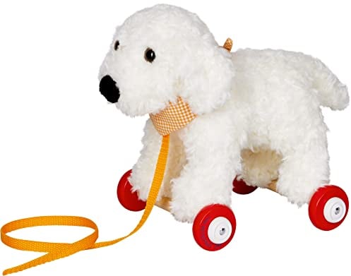 Die Spiegelburg - Goldendoodle Daisy auf Holzrollen, Lustige Tierparade, 17525