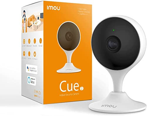 Imou Caméra IP de sécurité intérieure de Surveillance Domestique avancée avec résolution 1080p, détection Anti-Intrusion, détection de Sons anormaux, Audio bidirectionnel, Cue 2