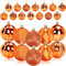 24 Stück Weihnachtskugeln, große hängende Kugeln, bruchsichere Dekorationen für Weihnachtsbaum, Heimdekoration für Party, Urlaub, Hochzeit, Jahrestag, Halloween-Ornament (orange, 60 mm)