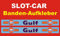 Slotcar LEITPLANKEN BANDE Aufkleber Länge 100cm Höhe 5,5cm GU-DESIGN