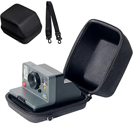 Rieibi Harte Tasche für Polaroid OneStep 2/OneStep+/Now/Now+ - Eva Stoff Schutztasche für Polaroid One Step 2/One Step+ Plus/Now+ Plus Instant i-Type Kamera - Schwarz