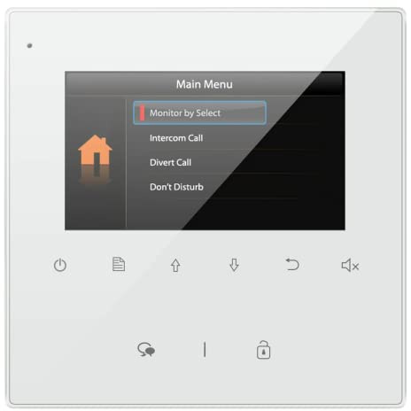 Eurosklep Video Türsprechanlagen Monitor Familienhaus 4,3 Zoll White DT43 DT607, 1 Monitor