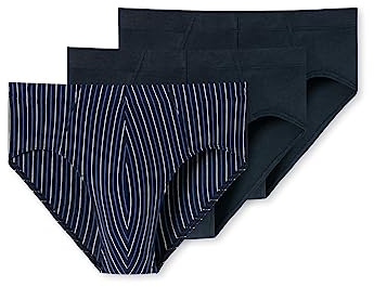 Schiesser Herren 3 Pack Unterwäsche mit Weichem Bund Bio Baumwolle - 95/5 Organic Slip, Sortiert 1, XXL EU