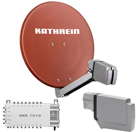 Kathrein CAS 80 Sat-Antenne Rotbraun (ro) multifeedfähig - 16 Teilnehmer
