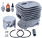 Gubeter Kit de Piston de Cylindre 52 mm, pour tronçonneuse à béton Stihl TS480I TS500I, 4250 020 1200