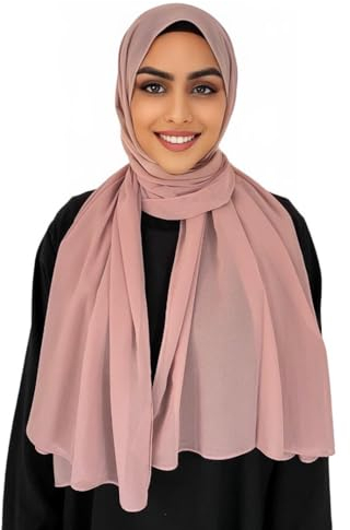 Medinah kopftuch moderne hijab kopftuch-Frauen Premium Chiffon Hijab Kopftücher, hijab aus leichtem Stoff- kopftuch damen 180X70cm groß, aus hochwertigem Stoff
