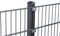 Doppelstabmattenzaun Set 868 Anthrazit| Stabmattenzaun | Mit VA Klemmhalter | Gartenzaun | Komplett Set | 143 cm-20
