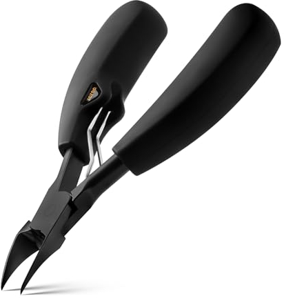 BEZOX Nagelknipser Für Fingernägel Und Fußnägel - Nail Clipper 2 pcs Fingernagel Knipser, Nagelschere mit abgeschrägter Kante and Gebogener Nagelzange kit passt sich jeder Nagelform