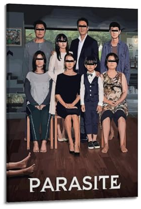 VZRSQZK Parasiten-Film-Poster, dekoratives Gemälde, Leinwand-Wandposter und Kunstdruck, modernes Familienschlafzimmer-Dekor-Poster, 30 x 45 cm