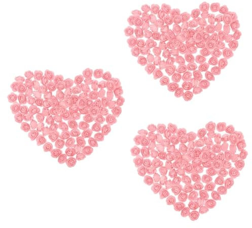 PRETYZOOM 300 Pcs Crafts Rose Bride Rose Red Pink Artificial Flower Home Decoration Rose Cake Decorations Pe Foam Rose Diy Bouquet Blush Decor Pink Decor Diy Foam Pink Roses 3d Flowers