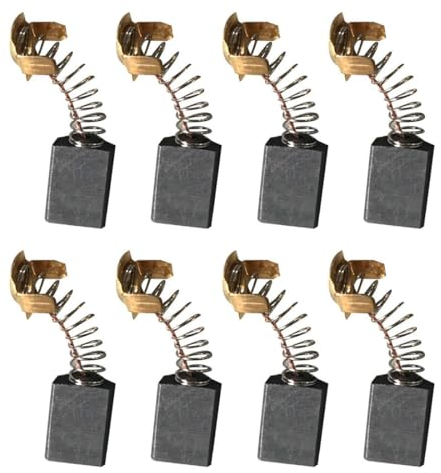 LEEQ 20PCS Carbon Motor Brushes - Escobillas de carbón para Motor eléctrico,Escobillas de Carbón Eléctrica Pulida, Reparación de Piezas de Repuesto,Replacement Spare for Power Tools(7mm*11mm*18mm)