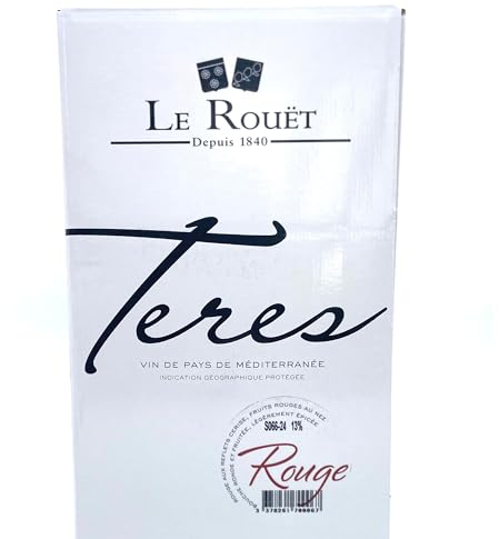 Chateau du rouet Teres rouge 10L - IGP Med - Vins de Provence