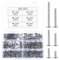 225 Pièces Vis Autoforeuse Metal, M4,2 Vis Autotaraudeuse, Vis Autoperceuses, Vis à Tête Plate Phillips, Vis Autotaraudeuses à Tête Cylindrique en Acier Inox pour Fixation de Tôle Métal Bois