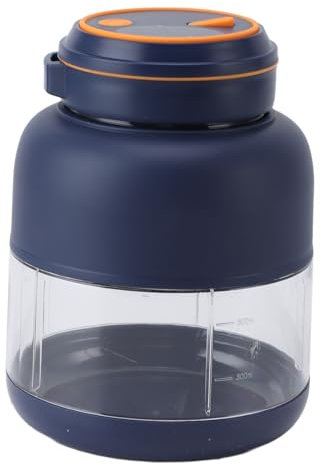 Haofy Licuadora Trituradora de Hielo, Potente Capacidad de Batería de 1300 MAh, para Bebidas Suaves (Blue)