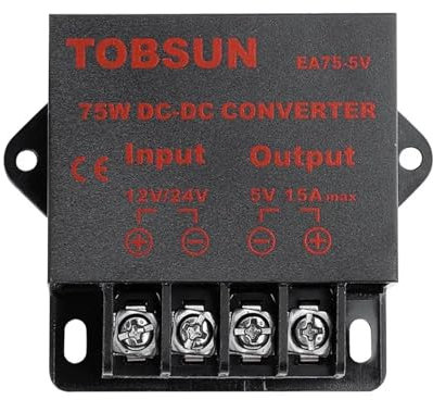 12V 24V to 5V 15A 75W DC DC Converter Voltage Regulator Reducer Solar TV Car LED Power Supply Step Down Module