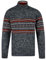 Tokyo Laundry Men's Quarter Zip Nordic Fair Isle Knit Funnel Neck Jumper