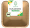 U'reca Organics Eco-Friendly Areca Palm Leaf Square Bowls | 6 - Pack of 50 | Perfect for Serving Pasta, Rice & Desserts | Heavy-Duty, Biodegradable, Plastic-Free