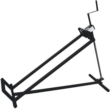 DIVID® Hebevorrichtung Reinigungshilfe für Aufsitzrasenmäher, Traktor Heber bis zu 400Kg, 35 Grad Neigung, Rasentraktorheber, Hebebühne (Schwarz)