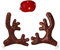 Rentier Auto, Auto Rentier Kostüm Auto Weihnachtendeko Mit Geweih, Leuchtendes Auto-Rentiergeweih Und Nase Auto Deko Weihnachten Auto Rentiergeweih Für Auto, Weihnachtsschmuck Auto LED Rentiergeweih