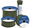 Brotree 550 Paracord 4mm 100m Schnur 100% Polyester Seil Reißfest Typ III 7 Kern für Armbänder, Basteln, Outdoor, Camping, Survival - Armee Grün